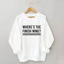 Where's the Finish Wine Muscle Sweatshirt