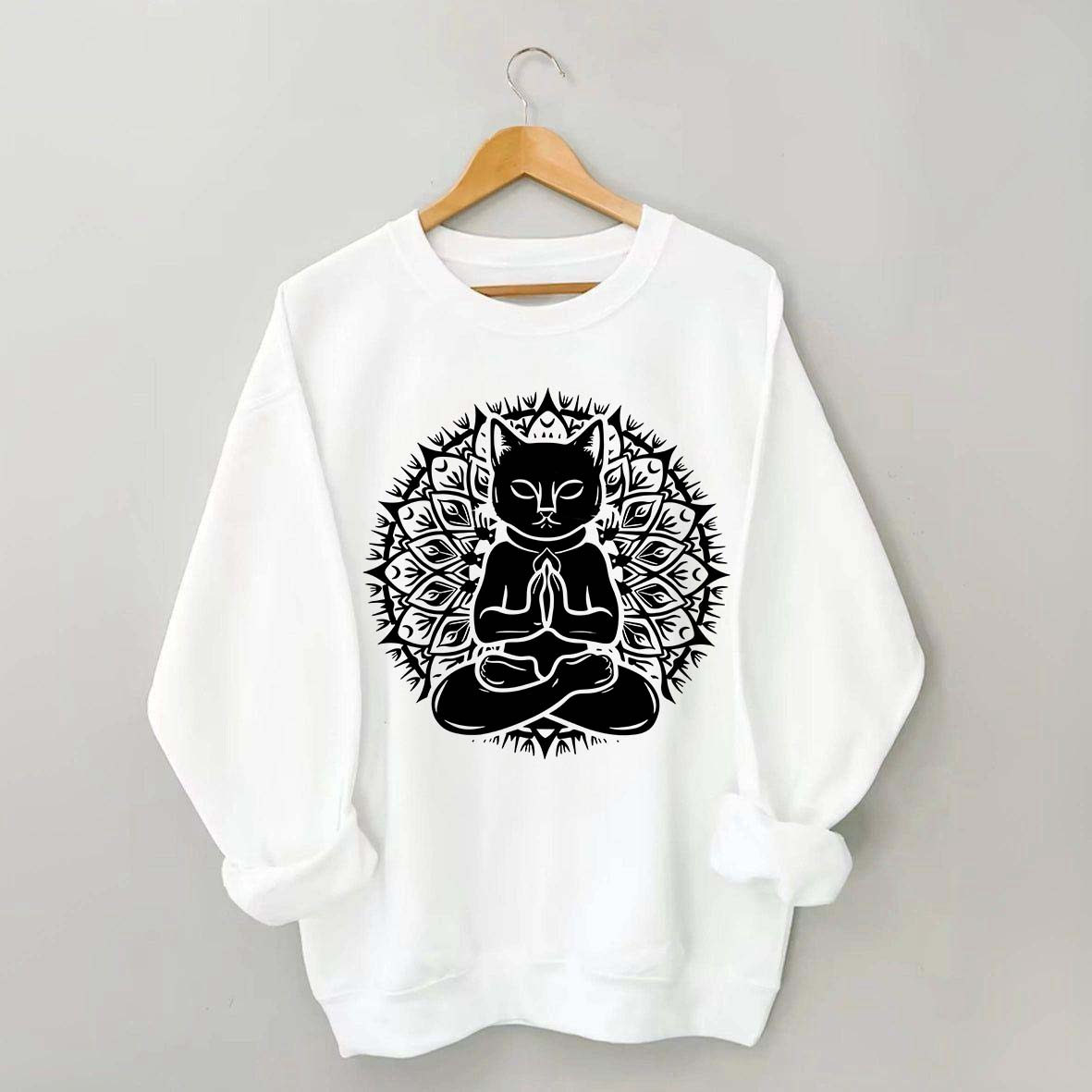Cute Cat Yoga Namaste Sweatshirt