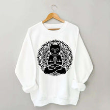 Cute Cat Yoga Namaste Sweatshirt