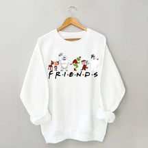 Cute Cartoon Christmas Friends Sweatshirt