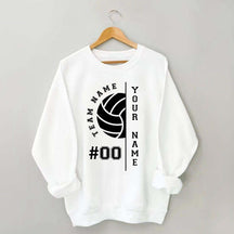 Custom Name Number Volleyball Sweatshirt