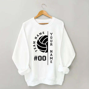 Custom Name Number Volleyball Sweatshirt