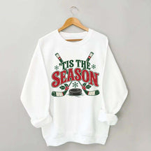 Tis The Season Hockey Merry Christmas Sweatshirt