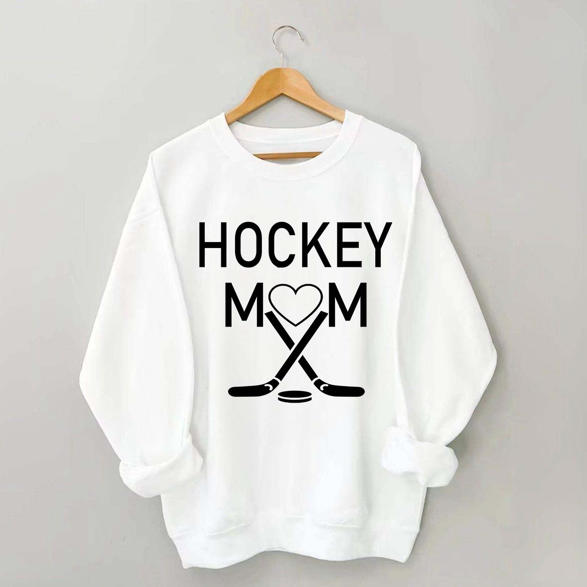 Hockey Mom Heart Sweatshirt