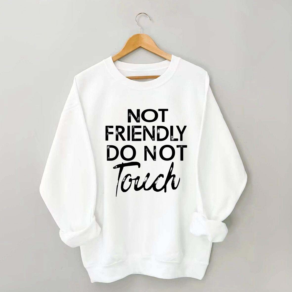 Not Friendly Do Not Touch Sweatshirt
