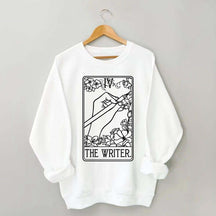 The Writer Flowers Tarot Card Sweatshirt