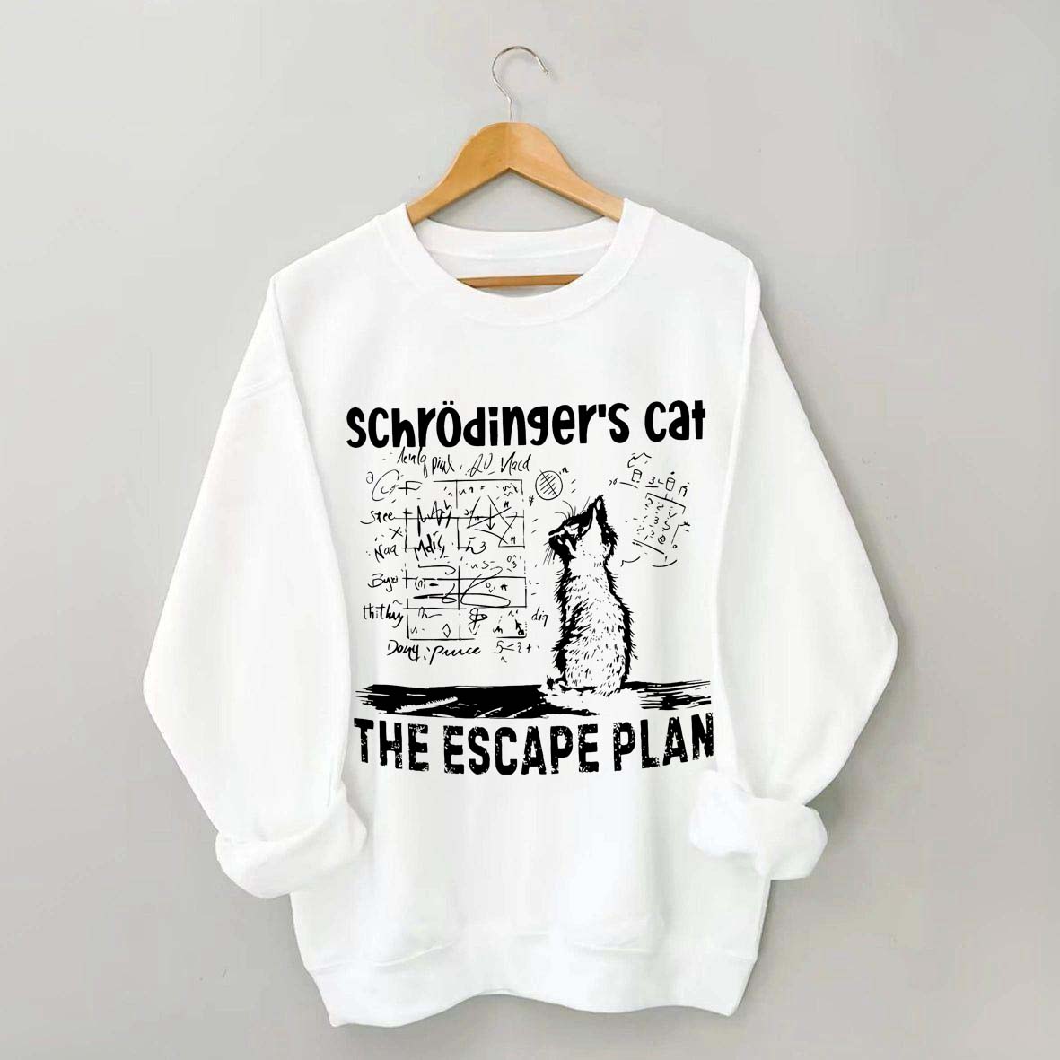 Funny Physics Science Cat Sweatshirt