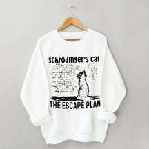 Funny Physics Science Cat Sweatshirt