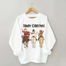 Howdy Christmas Western Cowgirl Rodeo Sweatshirt