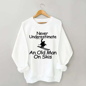 Old Man on Skis Sweasthirt