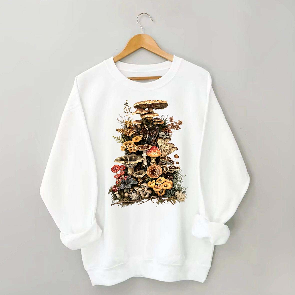 Retro Goblincore Mushroom Dark Cottagecore Sweatshirt