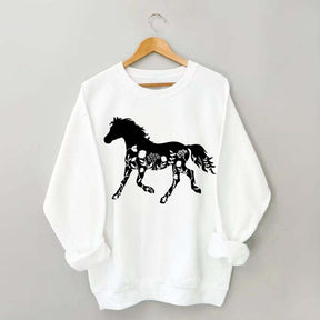 Floral Horse Sweatshirt