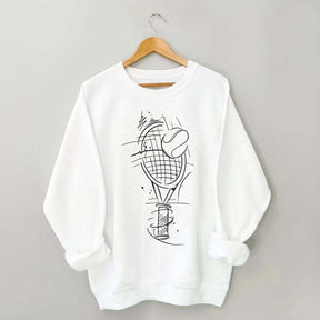 Minimalist Tennis Lover Sweatshirt