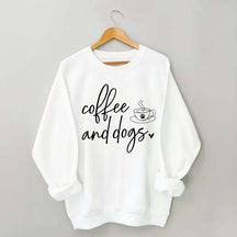 Minimalistic Coffee and Dogs Sweatshirt
