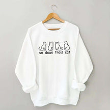 Un Deux Trois Cat Cute Sweatshirt