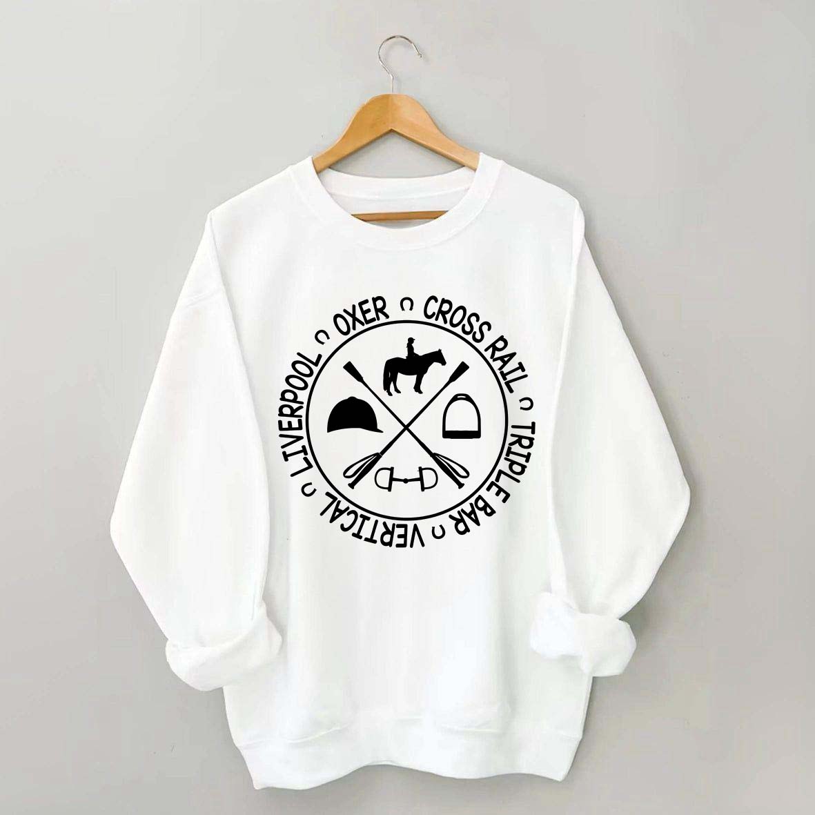Horse Show Jumps Equestrian Sweatshirt