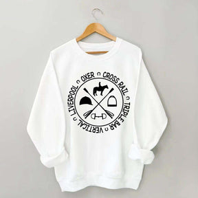 Horse Show Jumps Equestrian Sweatshirt
