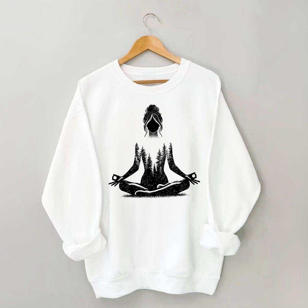 Yoga Pose Forest Sweatshirt