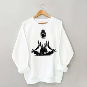 Yoga Pose Forest Sweatshirt