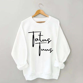 Totus Tuus Minimalist Catholic Sweatshirt