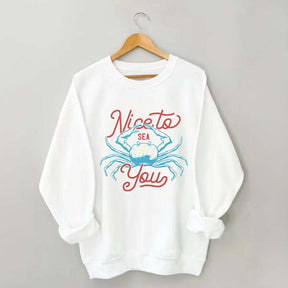 Coral Reef Nice To Sea You Sweatshirt