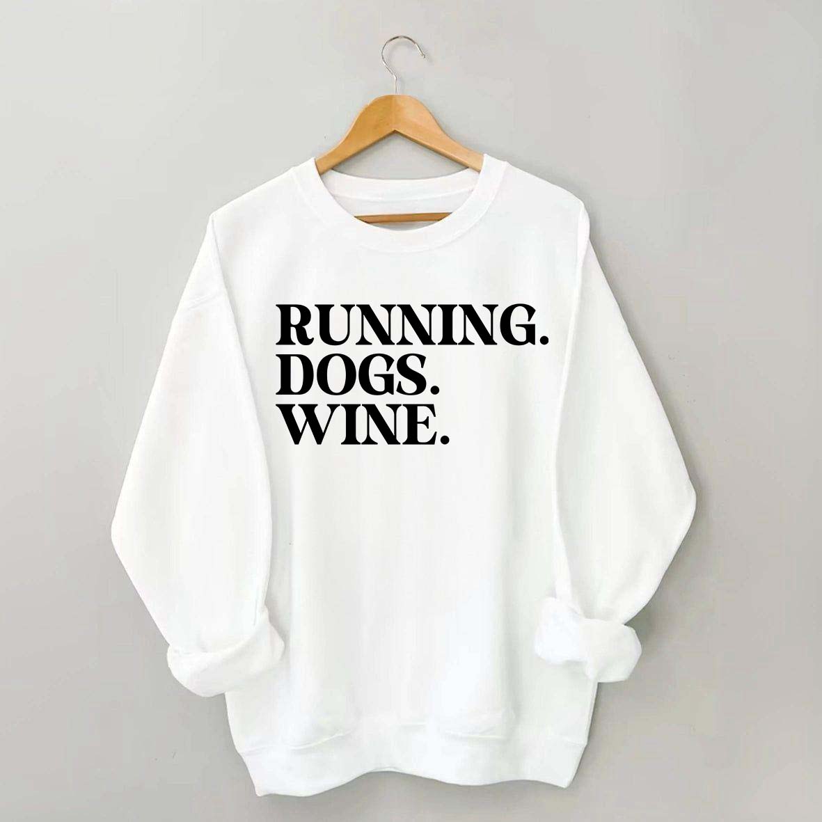 Running Dogs Wine Sweatshirt