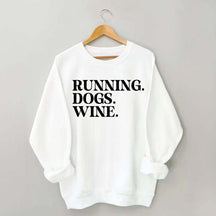 Running Dogs Wine Sweatshirt