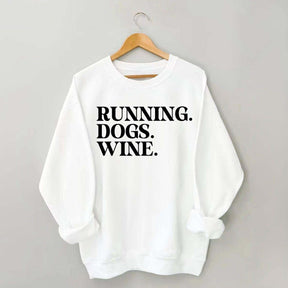 Running Dogs Wine Sweatshirt