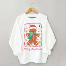 Preppy Gingerbread Merry Christmas Sweatshirt
