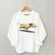 Cute Running Dog Sweatshirt
