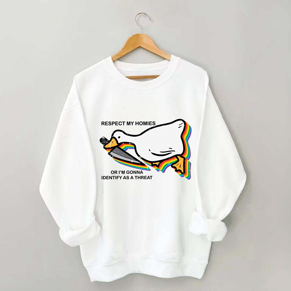 Silly Goose Ally Pride Queer Rights Ally Sweatshirt