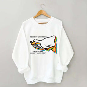 Silly Goose Ally Pride Queer Rights Ally Sweatshirt