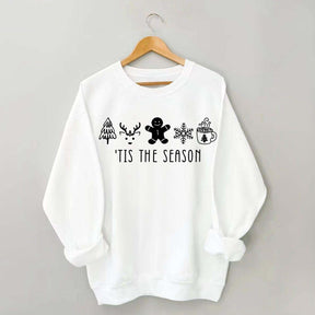 Tis The Season Ginger Bread Man Reindeer Sweatshirt