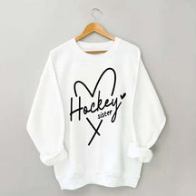 Hockey Sister Heart Sweatshirt