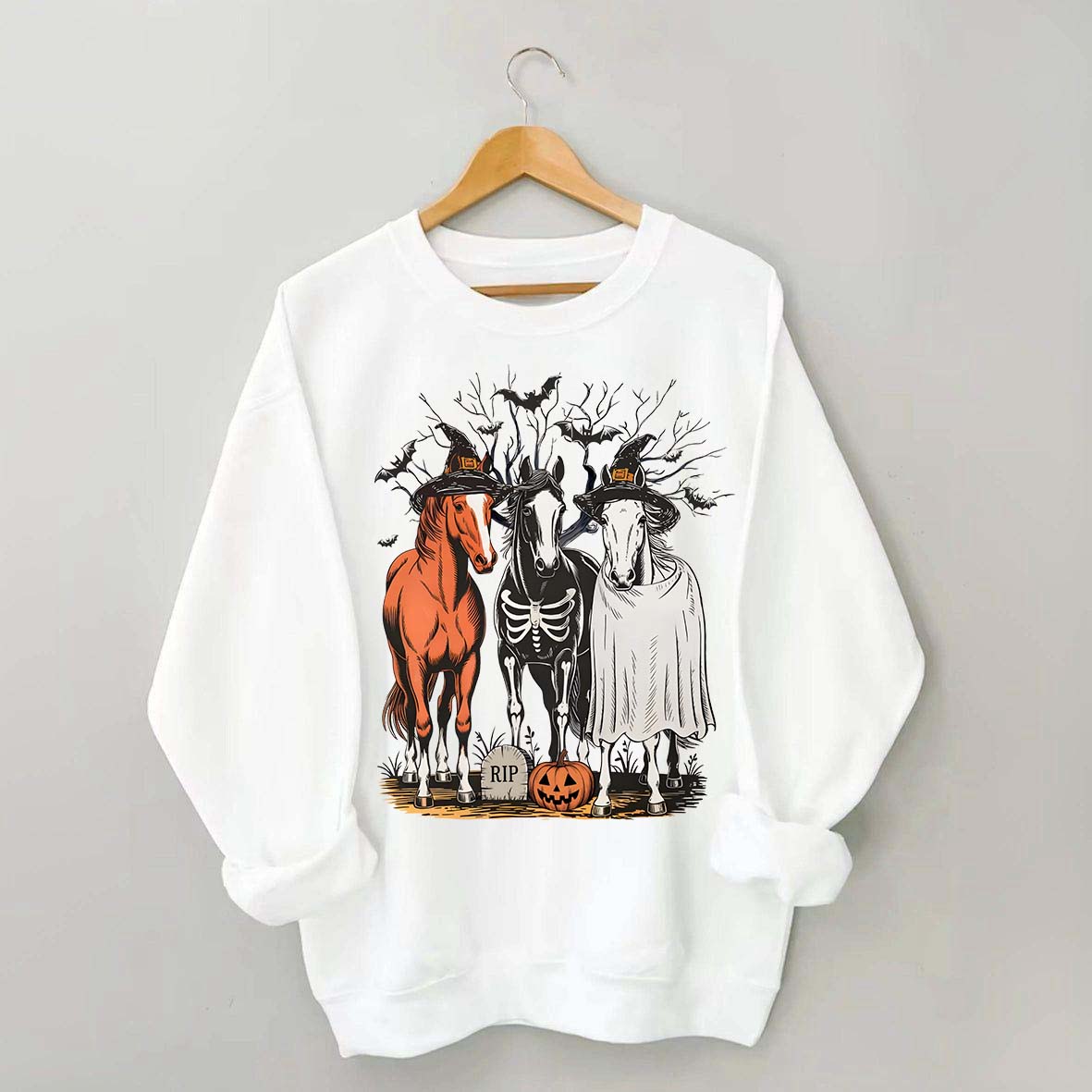 Retro Horse Halloween Sweatshirt