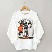 Retro Horse Halloween Sweatshirt