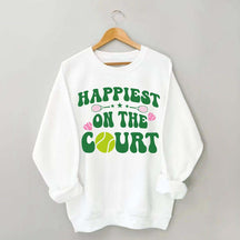 Happiest on The Court Sweatshirt