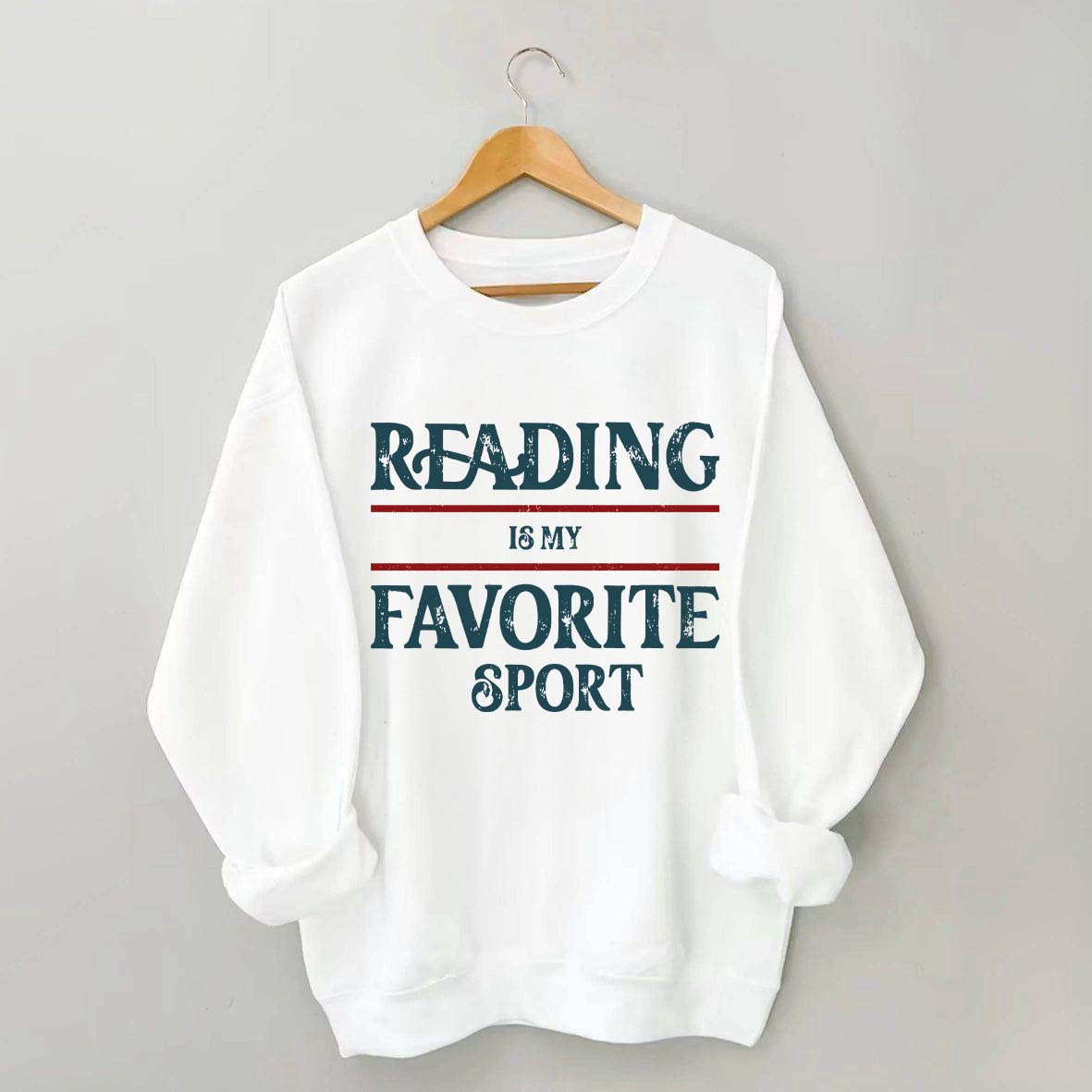 Retro Reading Is My Favorite Sport Sweatshirt