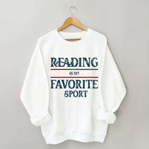 Retro Reading Is My Favorite Sport Sweatshirt