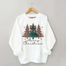 Merry and Bright Trees Chic Winter Sweatshirt