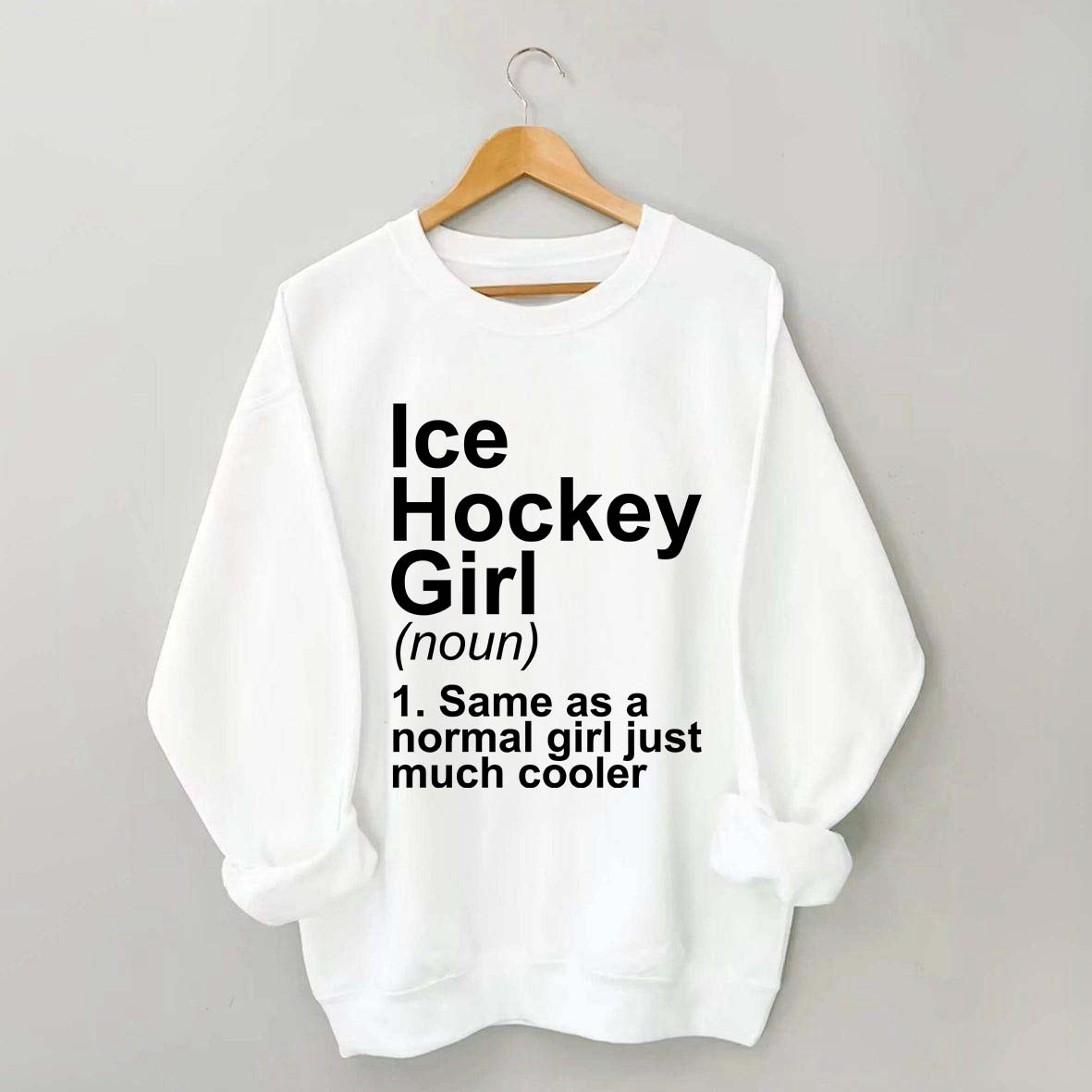 Ice Hockey Girl Sassy Sport Sweatshirt