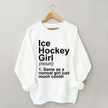 Ice Hockey Girl Sassy Sport Sweatshirt