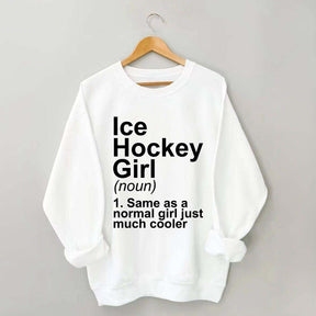 Ice Hockey Girl Sassy Sport Sweatshirt