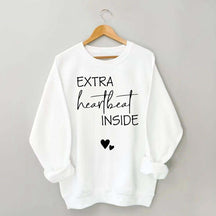 Extra Heartbeat Inside Minimalist Sweatshirt