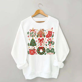 Boho Cozy Christmas Matching Xmas Sweatshirt