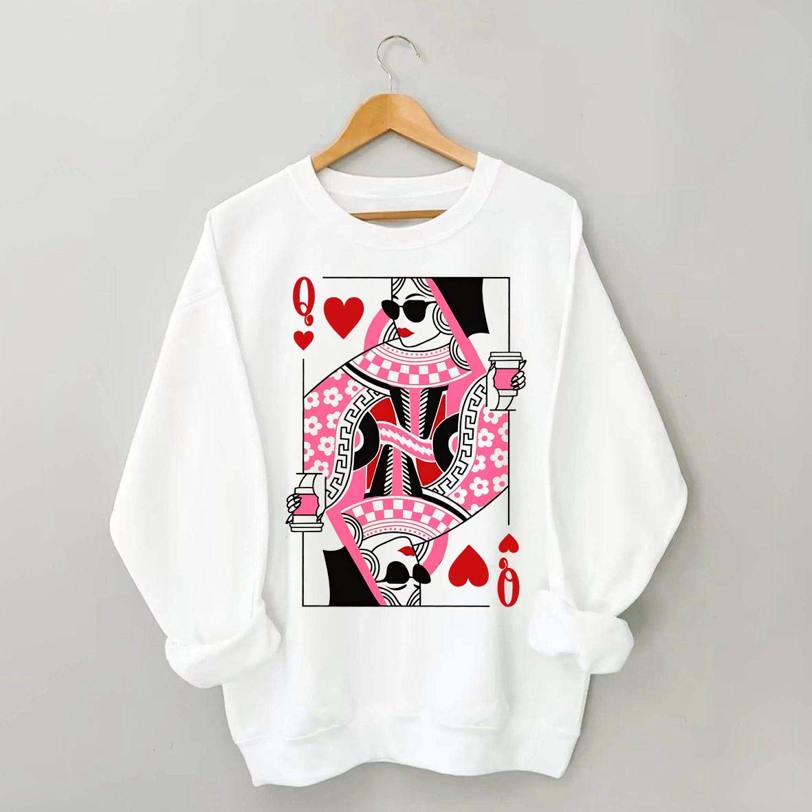 Queen of Hearts Coffee Sweatshirt