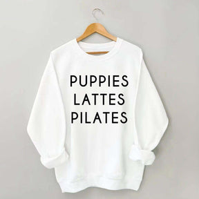 Puppies Lattes Pilates Sweatshirt