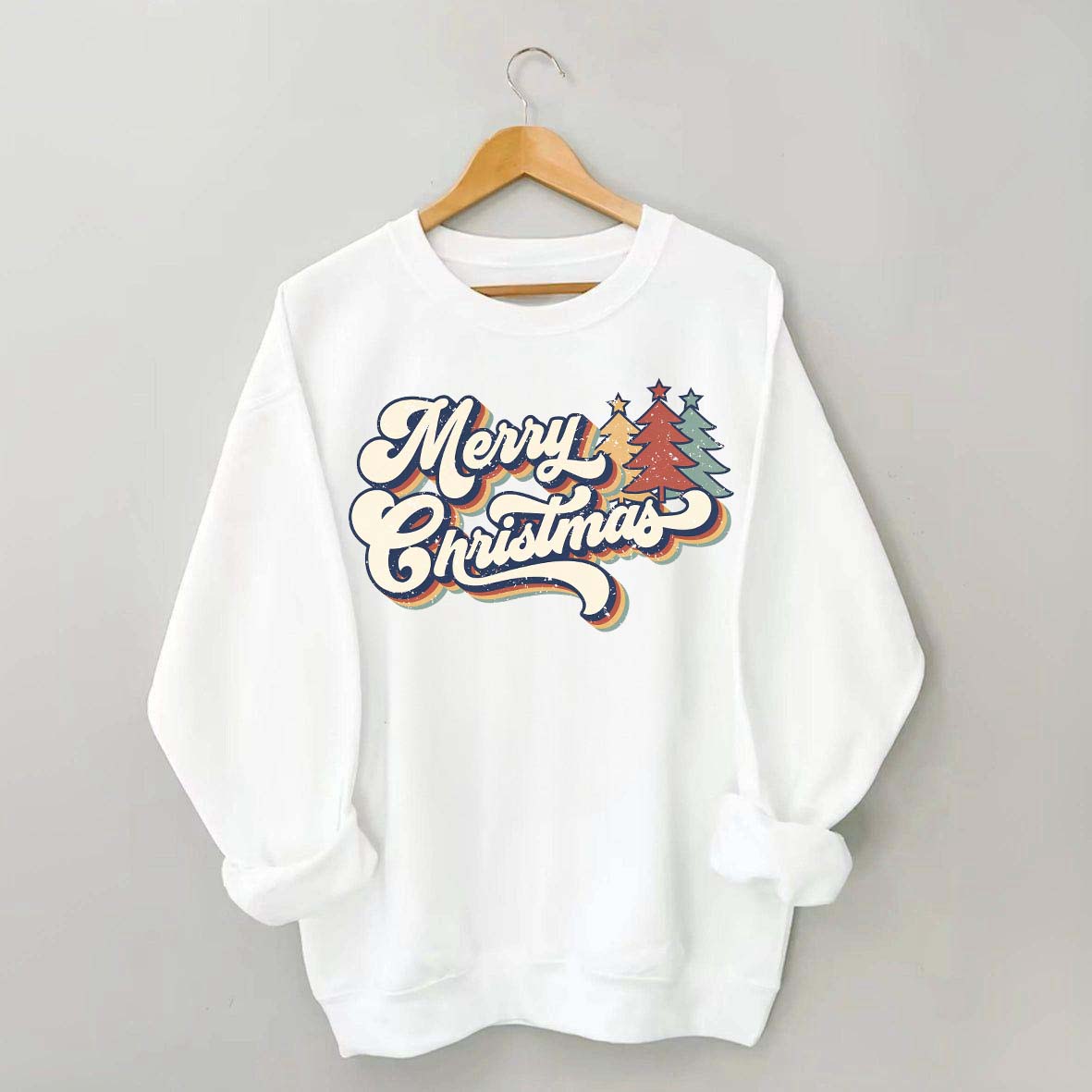 Merry Christmas Family Retro Sweatshirt