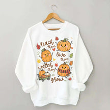 Teach Them Pumpkins Cute Sweatshirt