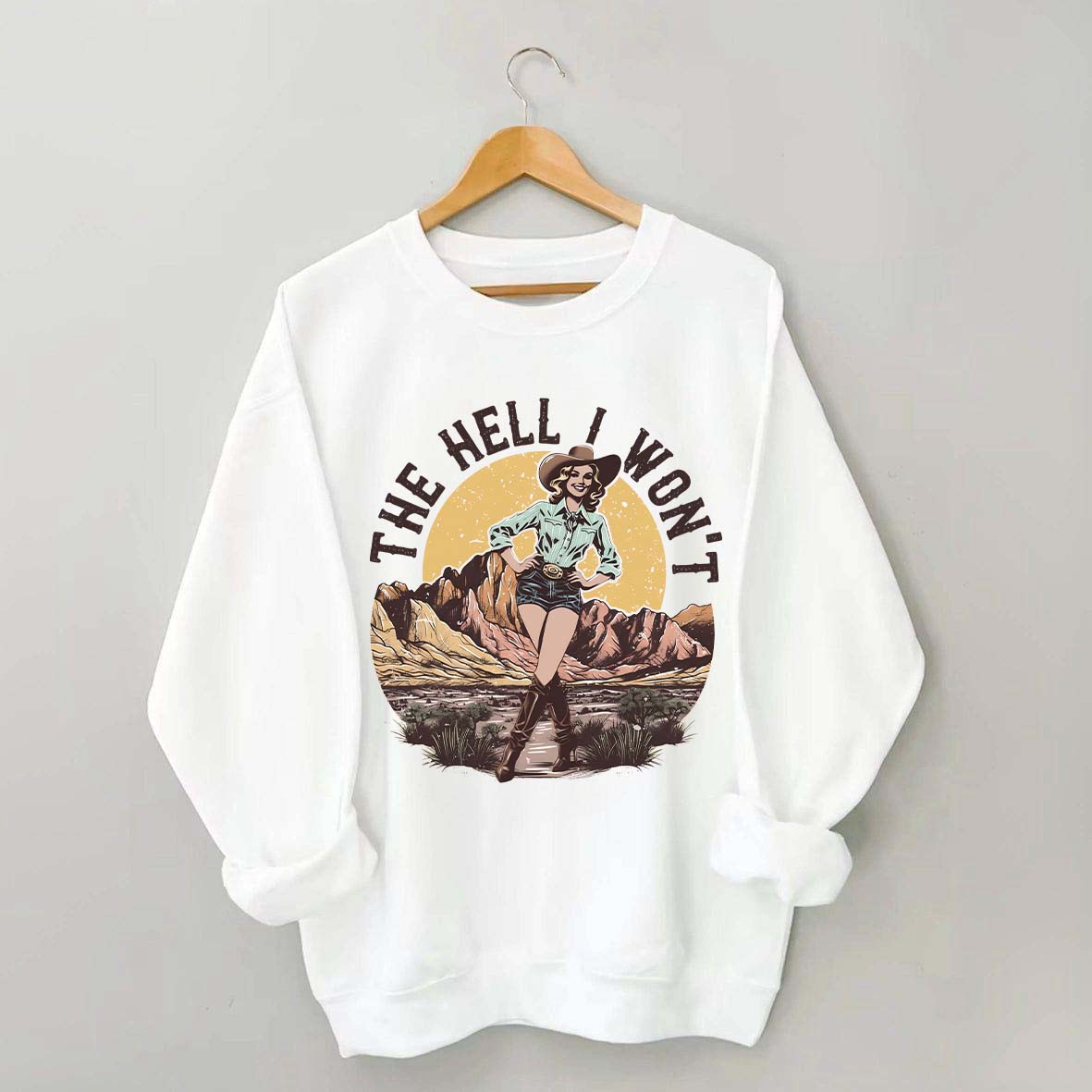 The Hell I Won't Retro Women's Rights Sweatshirt
